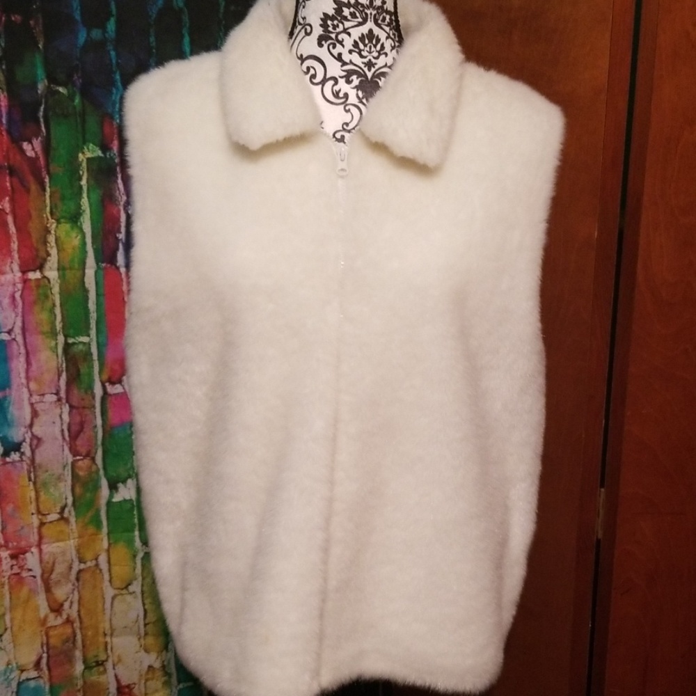Faux fur vest